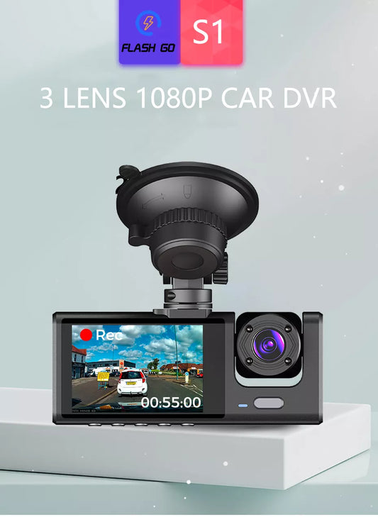 Dash Cam FHD 1080P Car Video Recorder 3 in 1